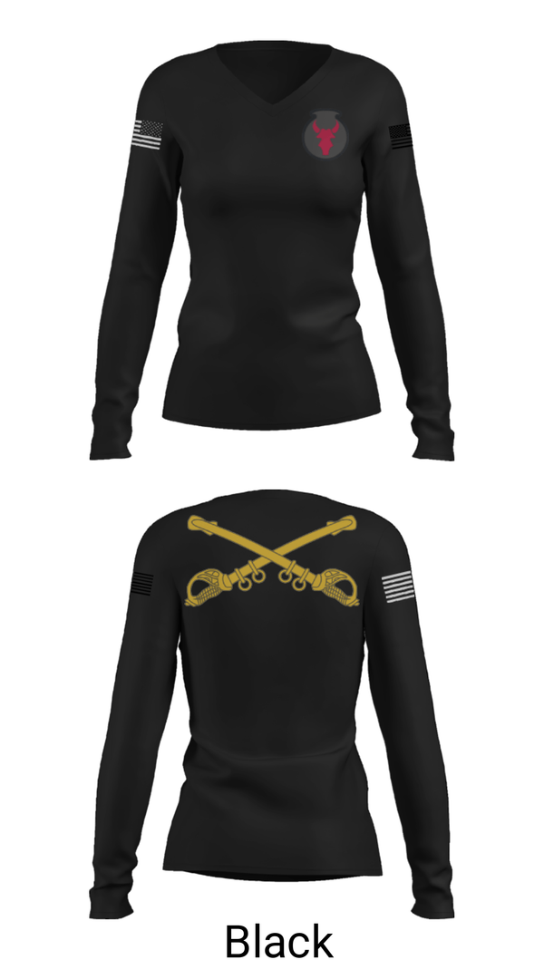 Women's Long Sleeve Vneck Shirt, , National Guard, Teamtime, Team time, sublimation, custom sports apparel, team uniforms, spirit wear, spiritwear, sports uniforms, custom shirts, team store, custom team store, fundraiser sports, apparel fundraiser