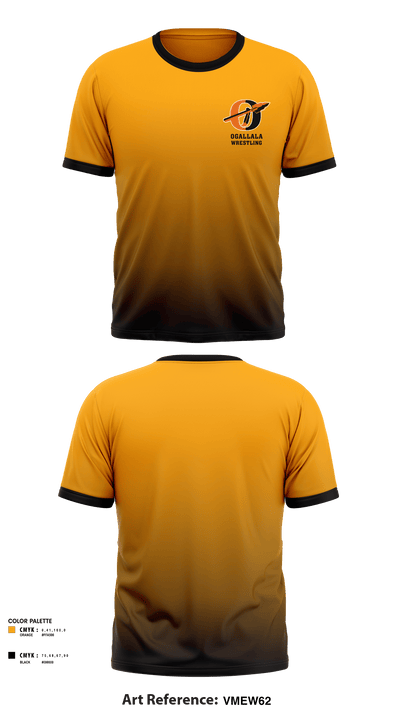 Ogallala High School Wrestling 28181125 Short Sleeve Rash Guard Shirt - 1