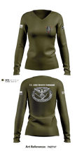 AREA 2, 12TH BN ARCG 57616910 Women's Long Sleeve V-neck Shirt - 2