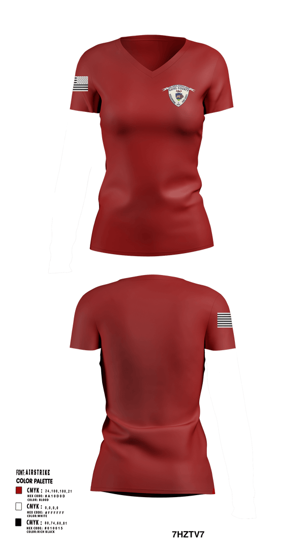 Women's Short Sleeve Vneck Shirt, , Fire Department, Teamtime, Team time, sublimation, custom sports apparel, team uniforms, spirit wear, spiritwear, sports uniforms, custom shirts, team store, custom team store, fundraiser sports, apparel fundraiser