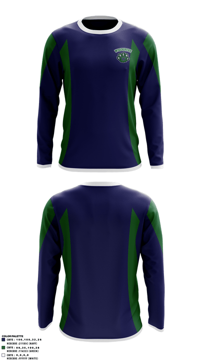 Woodgrove High School Cheer 34259448 Long Sleeve Performance Shirt - 1