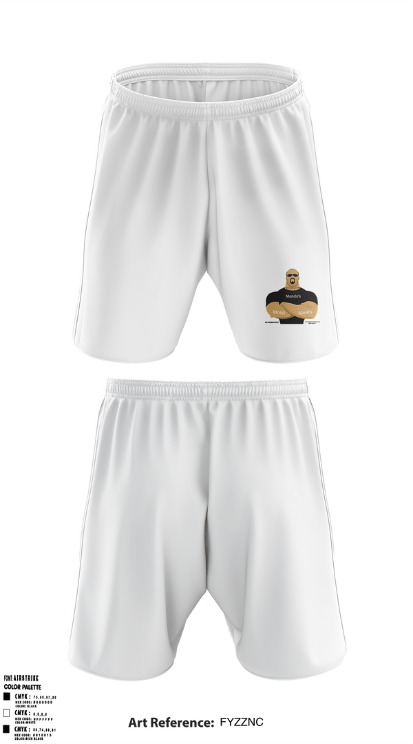 Athletic Shorts With Pockets, Mando's Moist MeatsMando's Moist Meats, , Teamtime, Team time, sublimation, custom sports apparel, team uniforms, spirit wear, spiritwear, sports uniforms, custom shirts, team store, custom team store, fundraiser sports, apparel fundraiser