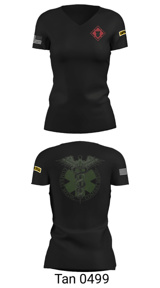 Women's Short Sleeve Vneck Shirt, , Army, Teamtime, Team time, sublimation, custom sports apparel, team uniforms, spirit wear, spiritwear, sports uniforms, custom shirts, team store, custom team store, fundraiser sports, apparel fundraiser