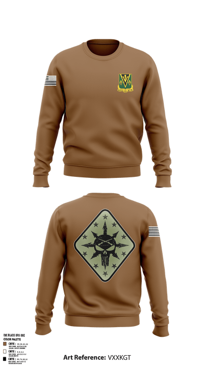 C Co 1-635th AR 23122236 Crew Neck Sweatshirt - 4