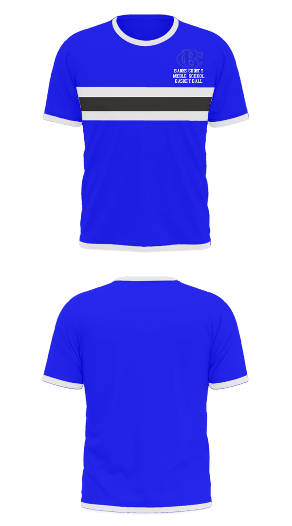 Short Sleeve Performance Shirt, Banks County Middle School Basketball, Women's Basketball, Teamtime, Team time, sublimation, custom sports apparel, team uniforms, spirit wear, spiritwear, sports uniforms, custom shirts, team store, custom team store, fundraiser sports, apparel fundraiser