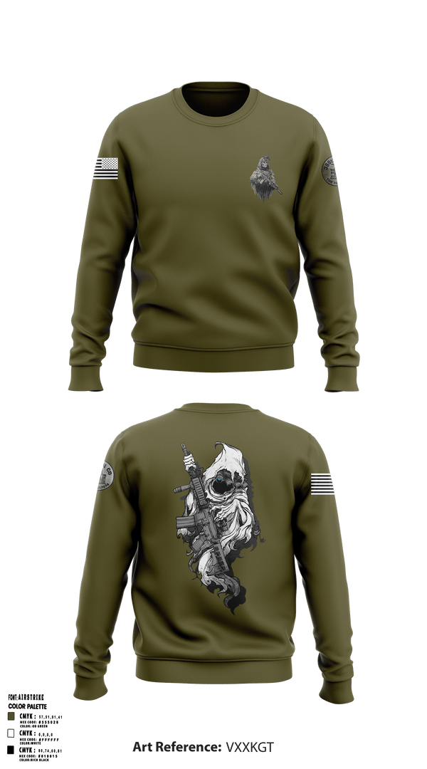 Crew Neck Sweatshirt, Reapers, Army, Teamtime, Team time, sublimation, custom sports apparel, team uniforms, spirit wear, spiritwear, sports uniforms, custom shirts, team store, custom team store, fundraiser sports, apparel fundraiser
