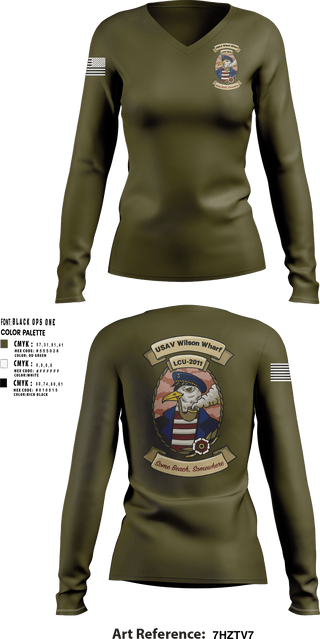 Women's Long Sleeve Vneck Shirt, U11Warrant Officers, Army, Teamtime, Team time, sublimation, custom sports apparel, team uniforms, spirit wear, spiritwear, sports uniforms, custom shirts, team store, custom team store, fundraiser sports, apparel fundraiser