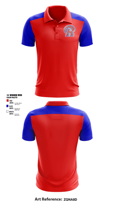 Richland High School Cheer 42804230 Short Sleeve Performance Polo - 1