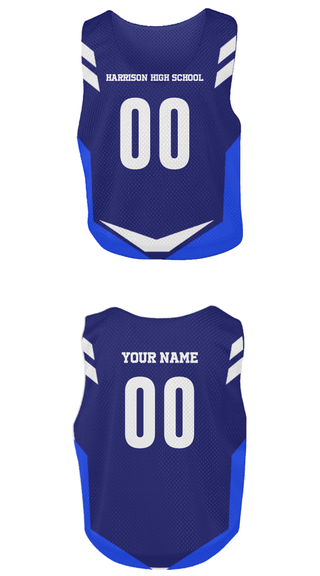 Mens Lacrosse Pinnie, Harrison High School, Spirit Store, Teamtime, Team time, sublimation, custom sports apparel, team uniforms, spirit wear, spiritwear, sports uniforms, custom shirts, team store, custom team store, fundraiser sports, apparel fundraiser