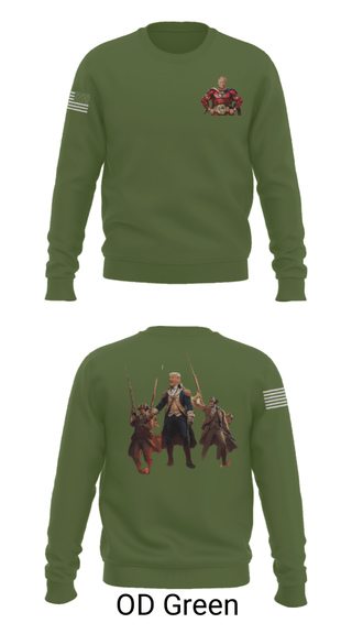 Crew Neck Sweatshirt, , Army, Teamtime, Team time, sublimation, custom sports apparel, team uniforms, spirit wear, spiritwear, sports uniforms, custom shirts, team store, custom team store, fundraiser sports, apparel fundraiser