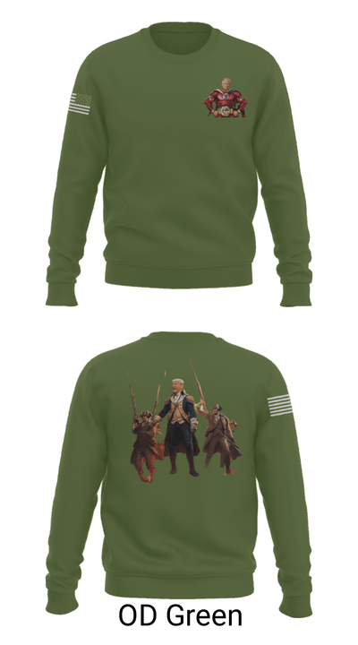 6th BEB Elk Forward  Support Company 17164006 Crew Neck Sweatshirt - 10