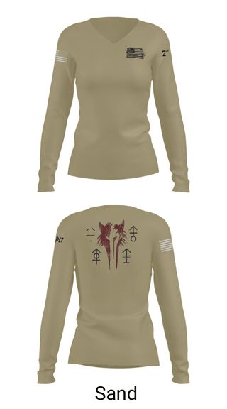 Women's Long Sleeve Vneck Shirt, , Marines, Teamtime, Team time, sublimation, custom sports apparel, team uniforms, spirit wear, spiritwear, sports uniforms, custom shirts, team store, custom team store, fundraiser sports, apparel fundraiser