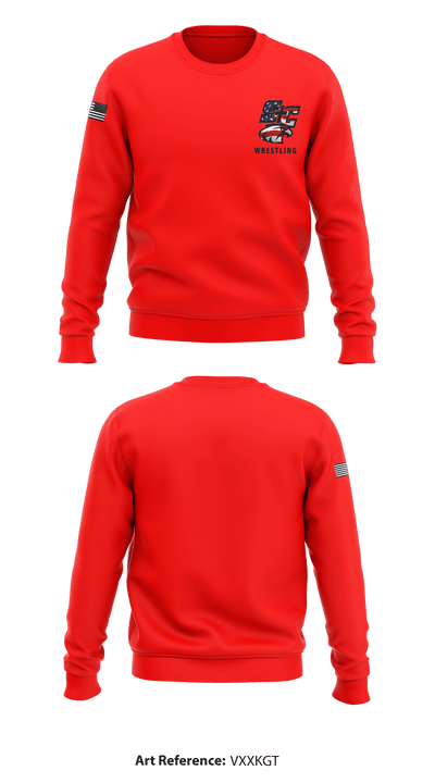 Santiam Christian School Wrestling 60304138 Crew Neck Sweatshirt - 10