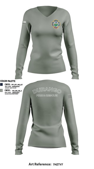 Women's Long Sleeve Vneck Shirt, , Fire Department, Teamtime, Team time, sublimation, custom sports apparel, team uniforms, spirit wear, spiritwear, sports uniforms, custom shirts, team store, custom team store, fundraiser sports, apparel fundraiser