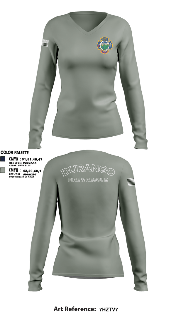 Women's Long Sleeve Vneck Shirt, , Fire Department, Teamtime, Team time, sublimation, custom sports apparel, team uniforms, spirit wear, spiritwear, sports uniforms, custom shirts, team store, custom team store, fundraiser sports, apparel fundraiser
