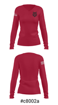 Wolf’s Transportation 67202447 Women's Long Sleeve V-neck Shirt - 20