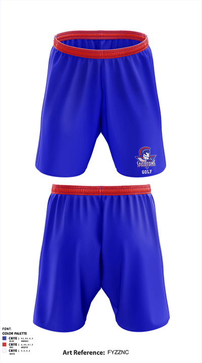 Moberly High School Golf 32711147 Athletic Shorts With Pockets - 1