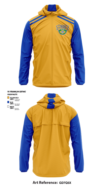 Team Chicago Soccer Club 47278259 Windbreaker - 1