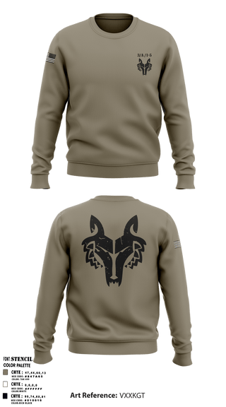 Crew Neck Sweatshirt, , Army, Teamtime, Team time, sublimation, custom sports apparel, team uniforms, spirit wear, spiritwear, sports uniforms, custom shirts, team store, custom team store, fundraiser sports, apparel fundraiser