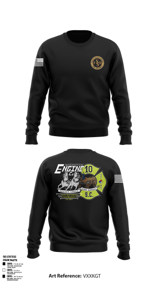Crew Neck Sweatshirt, South Spartanburg Fire District, Fire Department, Teamtime, Team time, sublimation, custom sports apparel, team uniforms, spirit wear, spiritwear, sports uniforms, custom shirts, team store, custom team store, fundraiser sports, apparel fundraiser