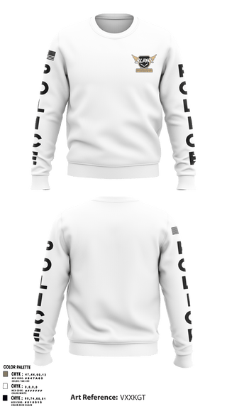 Crew Neck Sweatshirt, , Police, Teamtime, Team time, sublimation, custom sports apparel, team uniforms, spirit wear, spiritwear, sports uniforms, custom shirts, team store, custom team store, fundraiser sports, apparel fundraiser