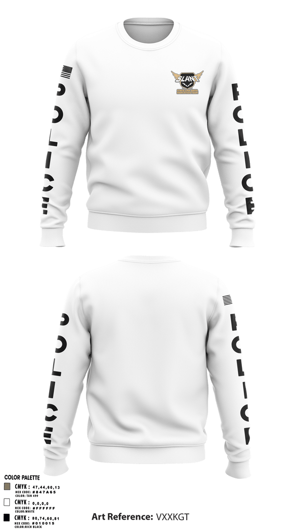 Crew Neck Sweatshirt, , Police, Teamtime, Team time, sublimation, custom sports apparel, team uniforms, spirit wear, spiritwear, sports uniforms, custom shirts, team store, custom team store, fundraiser sports, apparel fundraiser