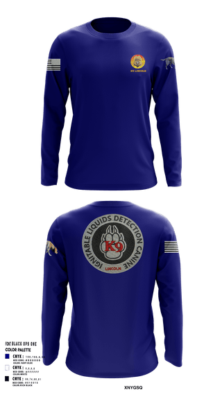 Long Sleeve Performance Shirt, Stafford County Fire Marshal's Office, Police, Teamtime, Team time, sublimation, custom sports apparel, team uniforms, spirit wear, spiritwear, sports uniforms, custom shirts, team store, custom team store, fundraiser sports, apparel fundraiser