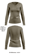 486 MCT 78837578 Women's Long Sleeve V-neck Shirt - 1