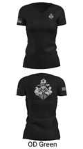 744 Night Train 26449981 Women's Short Sleeve V-neck Shirt - 22