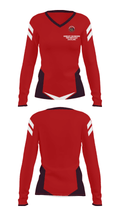 Monkey Business Motorcycle Hauling 46076347 Women's Long Sleeve V-neck Shirt - 25
