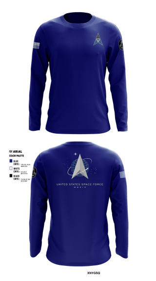 Long Sleeve Performance Shirt, , Space Force, Teamtime, Team time, sublimation, custom sports apparel, team uniforms, spirit wear, spiritwear, sports uniforms, custom shirts, team store, custom team store, fundraiser sports, apparel fundraiser