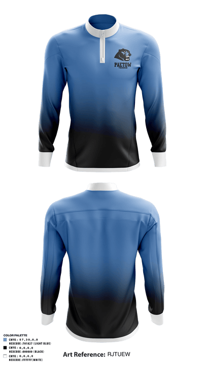 Paetow High School Tennis 24931552 Quarter Zip Jacket - 1