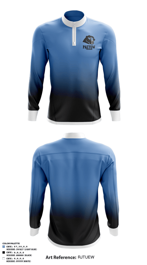 Quarter Zip Jacket, Paetow High School Tennis, Tennis, Teamtime, Team time, sublimation, custom sports apparel, team uniforms, spirit wear, spiritwear, sports uniforms, custom shirts, team store, custom team store, fundraiser sports, apparel fundraiser