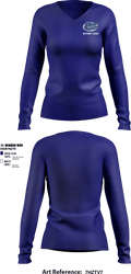 Gateway Regional High School Cheer 43593489 Women's Long Sleeve V-neck Shirt - 5