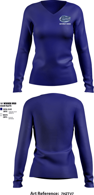 Women's Long Sleeve Vneck Shirt, Gateway Regional High School Cheer, Cheer, Teamtime, Team time, sublimation, custom sports apparel, team uniforms, spirit wear, spiritwear, sports uniforms, custom shirts, team store, custom team store, fundraiser sports, apparel fundraiser