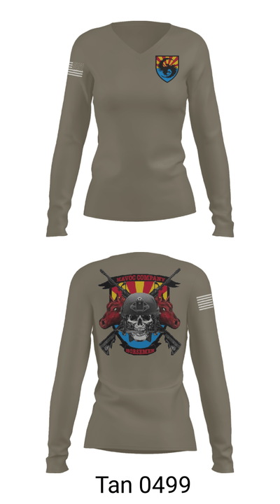 Student Holds Co. 51086881 Women's Long Sleeve V-neck Shirt - 41