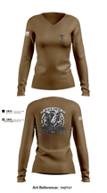 B/97th Civil Affairs Battalion (SO)(A) 80404671 Women's Long Sleeve V-neck Shirt - 3