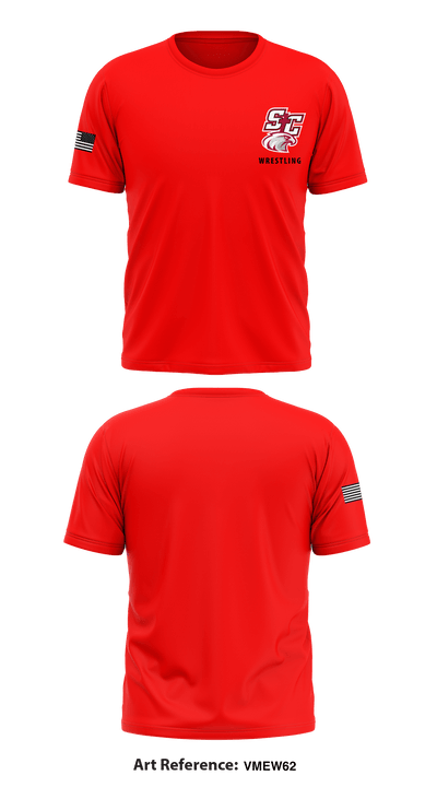 Santiam Christian School Wrestling 60304138 Short Sleeve Performance Shirt - 10