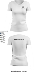 Stealth customs 84323734 Women's Short Sleeve V-neck Shirt - 7