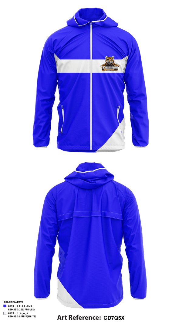 Windbreaker, B. F. Liddell Middle, Track & Field, Teamtime, Team time, sublimation, custom sports apparel, team uniforms, spirit wear, spiritwear, sports uniforms, custom shirts, team store, custom team store, fundraiser sports, apparel fundraiser