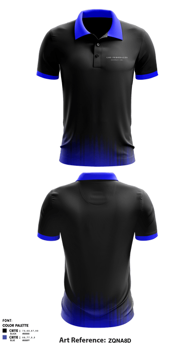 Los Federale$ 87251828 Short Sleeve Performance Polo - 1