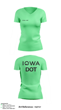 Iowa DOT 52653501 Women's Short Sleeve V-neck Shirt - 1