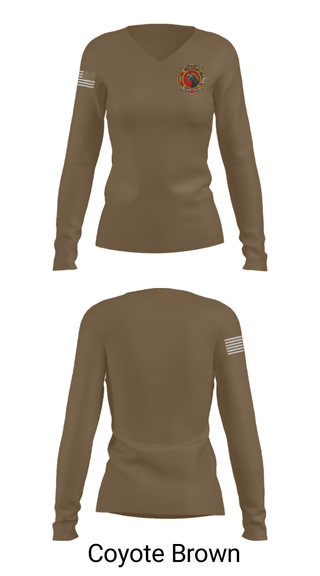 Women's Long Sleeve Vneck Shirt, , Fire Department, Teamtime, Team time, sublimation, custom sports apparel, team uniforms, spirit wear, spiritwear, sports uniforms, custom shirts, team store, custom team store, fundraiser sports, apparel fundraiser