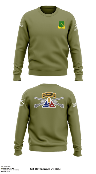 Crew Neck Sweatshirt, 1ST PLT ALPACAS, Army, Teamtime, Team time, sublimation, custom sports apparel, team uniforms, spirit wear, spiritwear, sports uniforms, custom shirts, team store, custom team store, fundraiser sports, apparel fundraiser