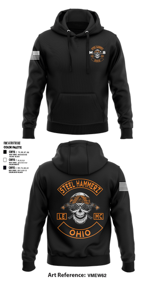 Hoodie, STEEL HAMMERZ, Police, Teamtime, Team time, sublimation, custom sports apparel, team uniforms, spirit wear, spiritwear, sports uniforms, custom shirts, team store, custom team store, fundraiser sports, apparel fundraiser
