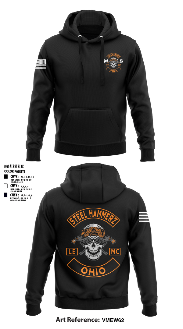 Hoodie, STEEL HAMMERZ, Police, Teamtime, Team time, sublimation, custom sports apparel, team uniforms, spirit wear, spiritwear, sports uniforms, custom shirts, team store, custom team store, fundraiser sports, apparel fundraiser