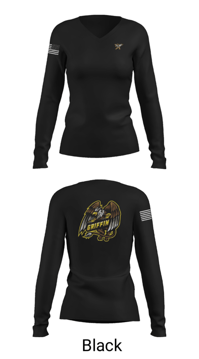 1-25 AB Echo C.Co 9457817 Women's Long Sleeve V-neck Shirt - 39