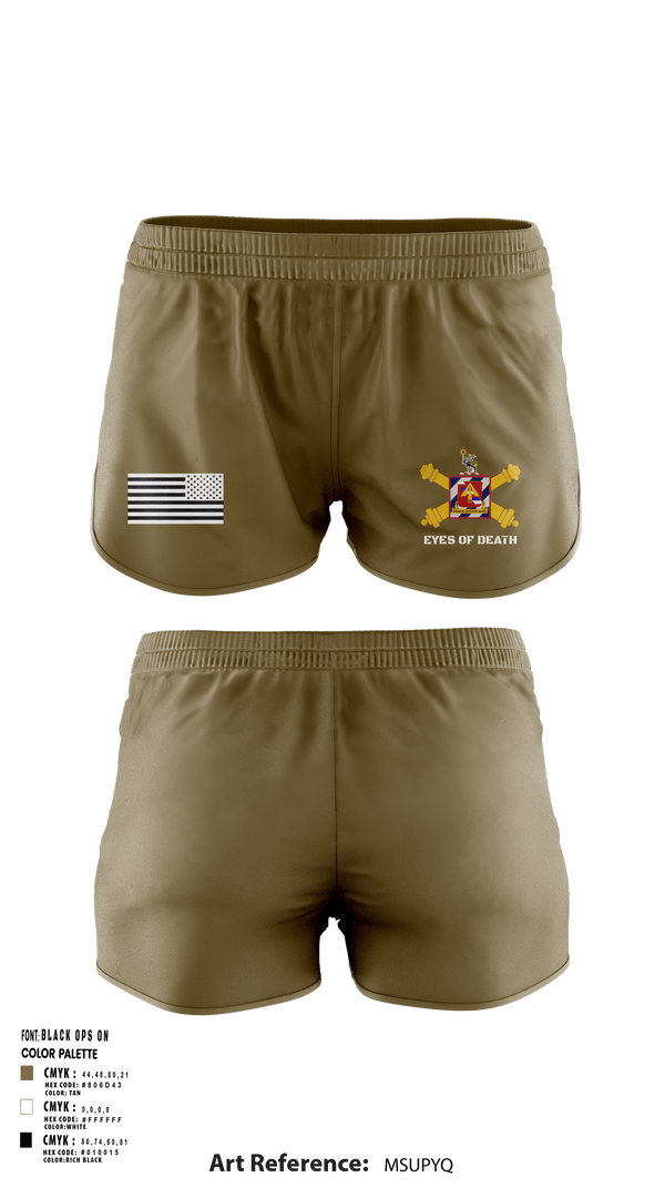 Ranger Panties, 1-41 FA, Army, Teamtime, Team time, sublimation, custom sports apparel, team uniforms, spirit wear, spiritwear, sports uniforms, custom shirts, team store, custom team store, fundraiser sports, apparel fundraiser