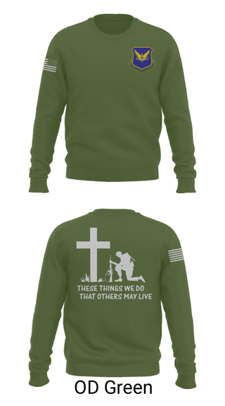Crew Neck Sweatshirt, , Air Force, Teamtime, Team time, sublimation, custom sports apparel, team uniforms, spirit wear, spiritwear, sports uniforms, custom shirts, team store, custom team store, fundraiser sports, apparel fundraiser