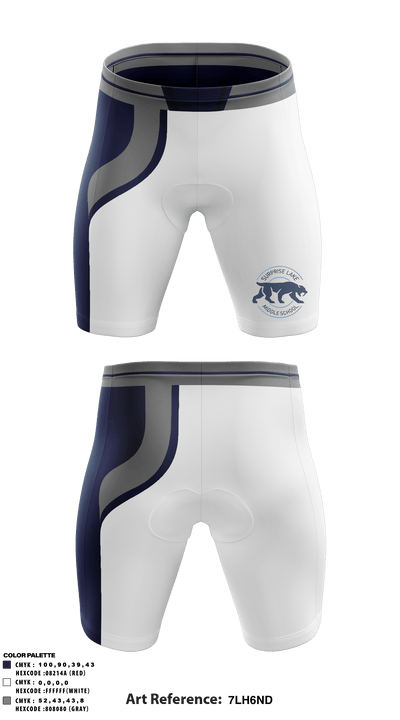 Surprise Lake Middle School Wrestling 38458964 Men's Compression Shorts - 49